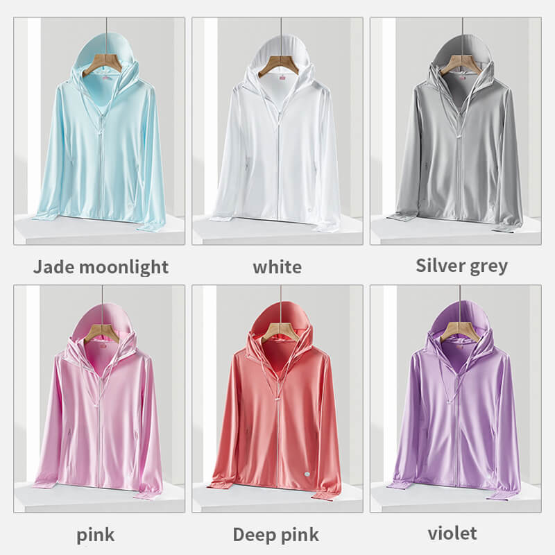 Detachable Large Brim UPF 50+ Sun Protection Clothing Ice Silk