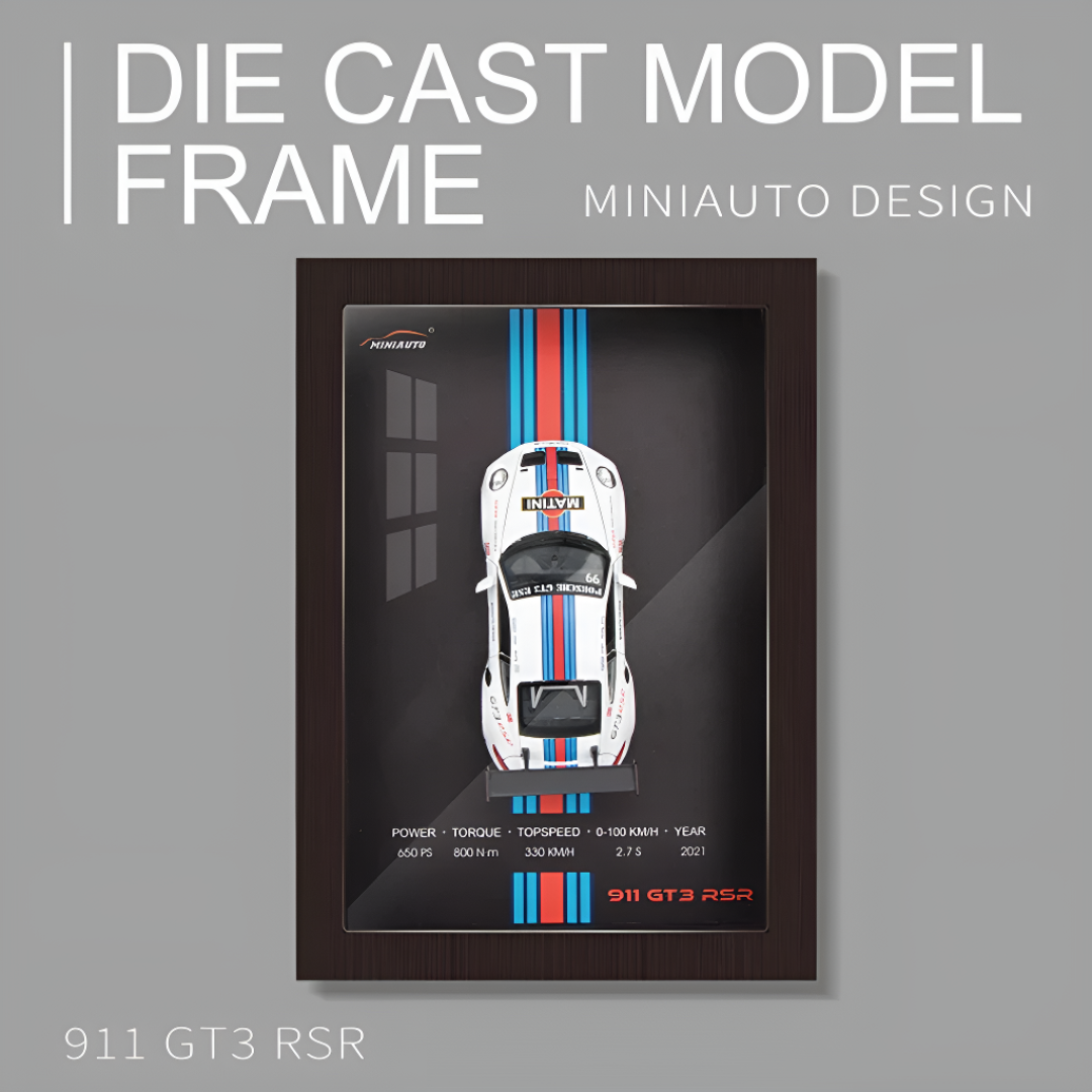 Sports Car Wall Art Diecast Car Frame Decoration