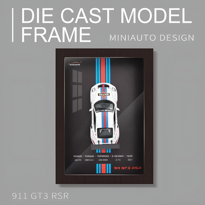 Sports Car Wall Art Diecast Car Frame Decoration
