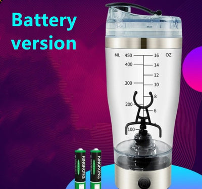 Electric Protein Shake Stirrer USB Rechargeable Milk Coffee Blender Cup