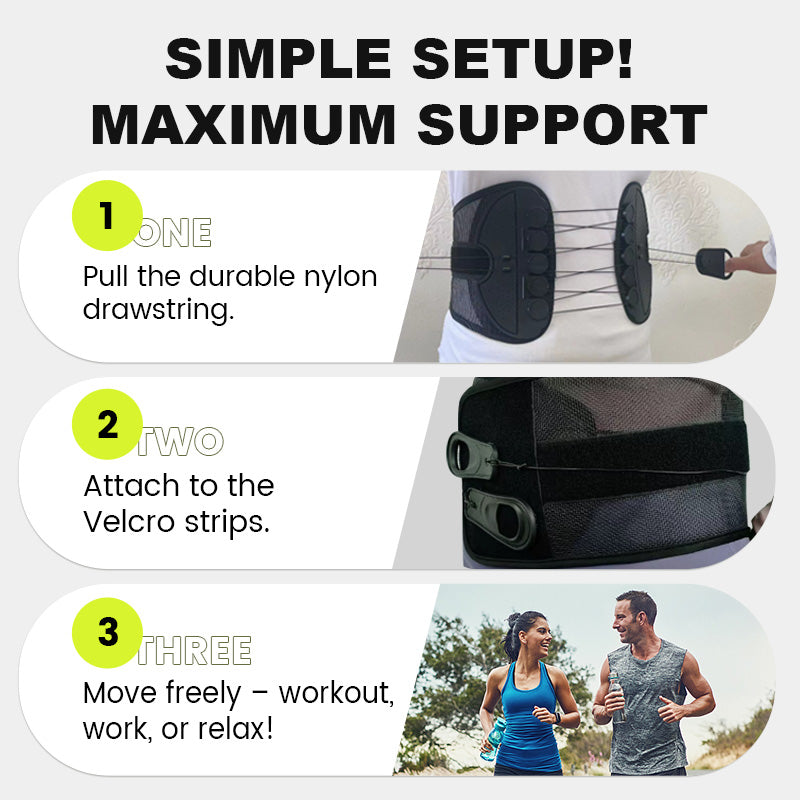 Adjustable Lumbar Support Belt For Back Pain Relief And Comfort