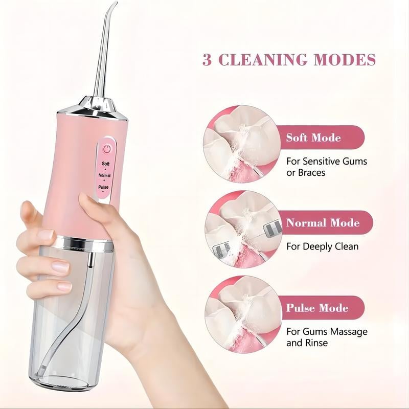 Portable Water Flosser Oral Irrigator Teeth Cleaner Travel Device