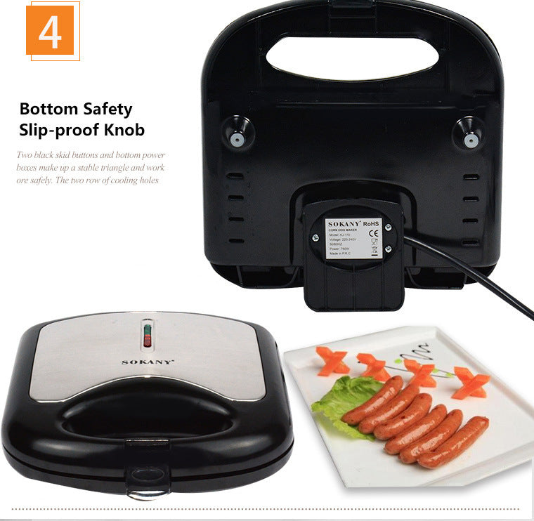 Home Hot Dog Roasting Machine Sausage Fryer Kitchen Appliance