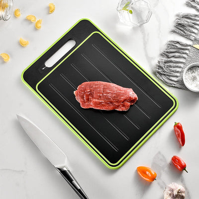 Double-side Cutting Board With Defrosting And Sharpener Function