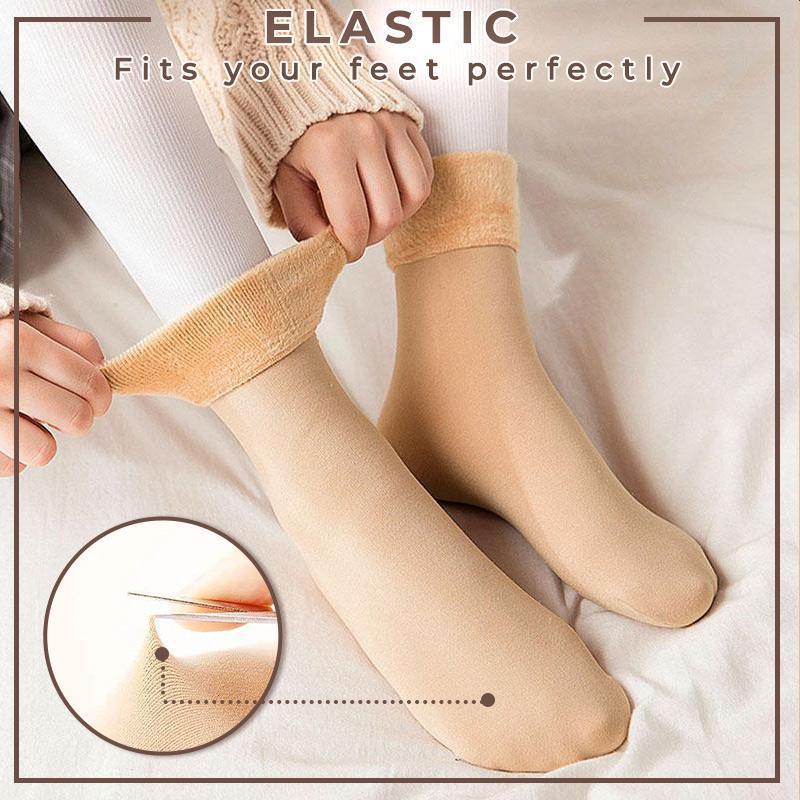 Thickened Plus Velvet Snow Socks Warm Cozy Winter Footwear
