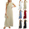 Women Loose Split Hem Long Dress Wrinkle-Free Comfortable Style