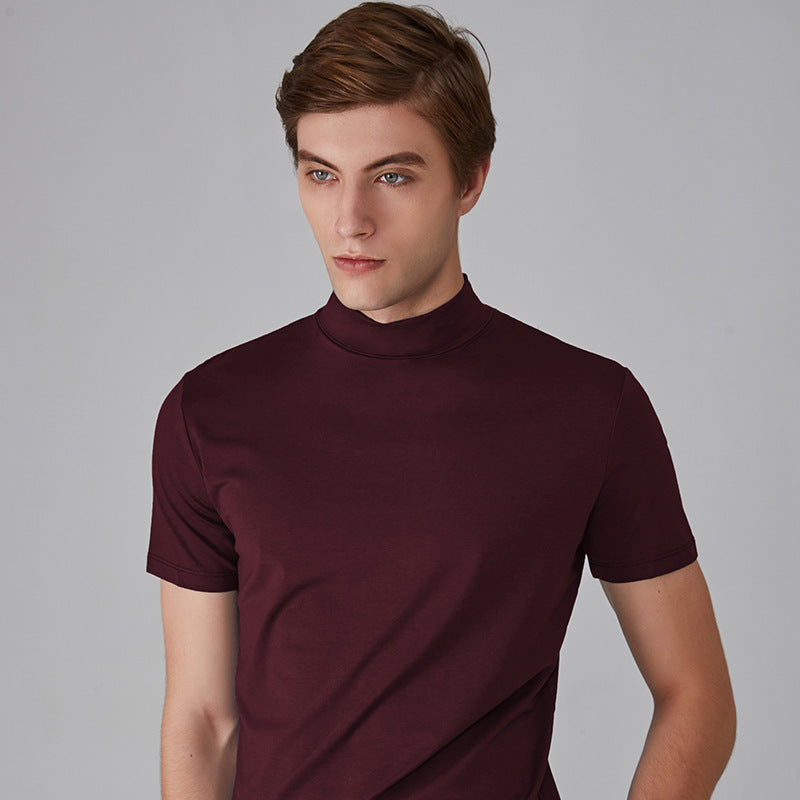 Men's Slim Fit T-shirt With Collar Stylish Casual Wear