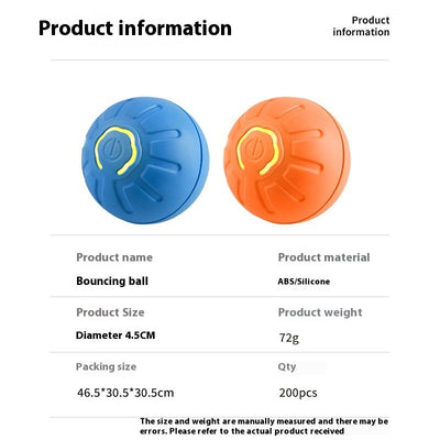 Interactive Pet Toy Ball Electronic Moving Playful Cat Dog Toy