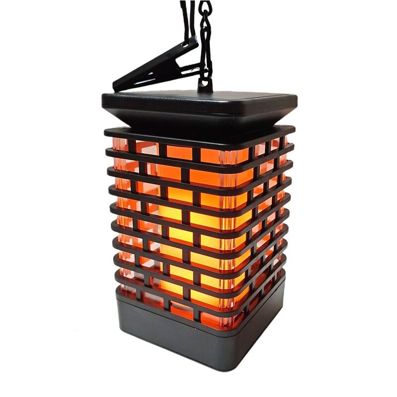 LED Solar Flickering Flame Lantern Outdoor Garden Light Solar Powered