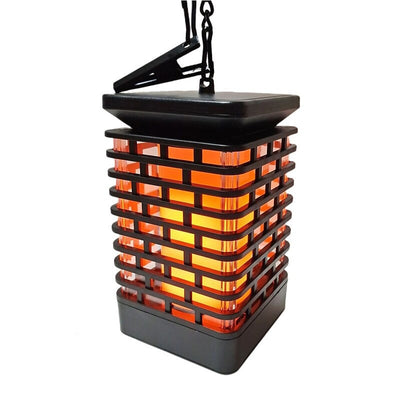 LED Solar Flickering Flame Lantern Outdoor Garden Light Solar Powered