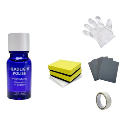 Headlight Polish Cleaner Restoration Kit With Repair Liquid Spray