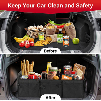 Simple Deluxe Car Trunk Organizer Large Capacity Collapsible SUV Storage
