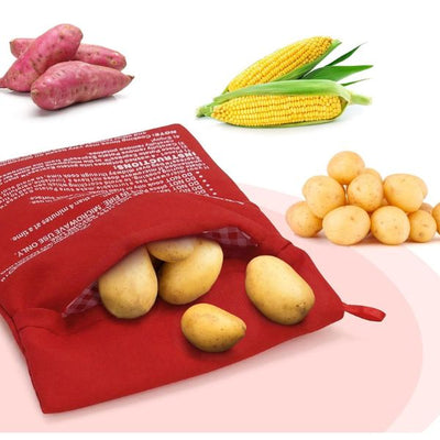 Microwave Potato Bag For Quick Easy Reusable Baked Potatoes