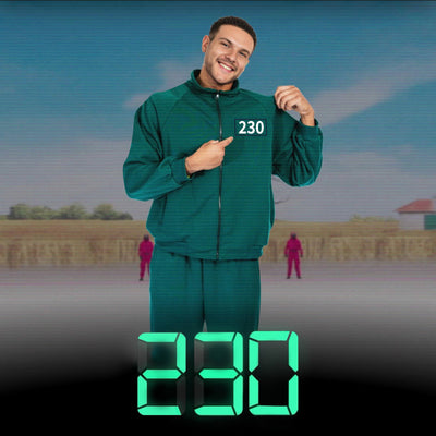 Green Tracksuit Cosplay Costume Set Adult Jacket And Pants