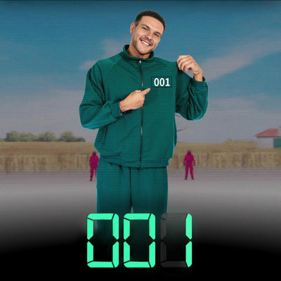 Green Tracksuit Cosplay Costume Set Adult Jacket And Pants