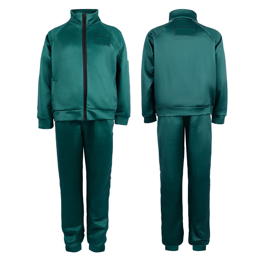 Green Tracksuit Cosplay Costume Set Adult Jacket And Pants