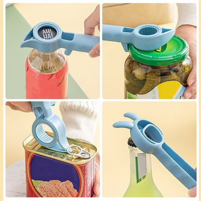 4 In 1 Bottle Opener Multi Functional Tool For Easy Use