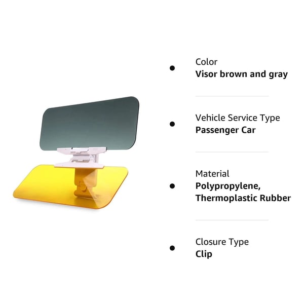 Car Sun Visor Anti Glare Eye Protection Shield For Driving