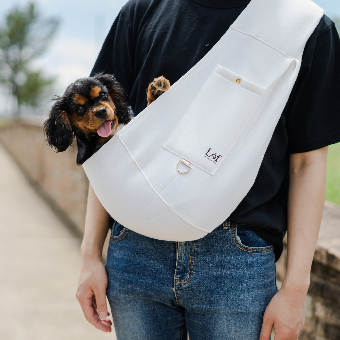 Lof Neoprene Pet Sling Carrier Comfortable Adjustable Carry Bag