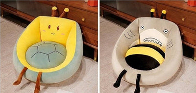 Solid Plush Square Chair Cushion Soft Cotton Padded Seat Mat