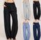 Women's Linen Wide Leg Pants Summer Cotton Casual Trousers