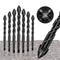 4-edge Cross Drill Bit Set 7pcs Durable Precision Drilling Tools