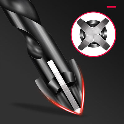 4-edge Cross Drill Bit Set 7pcs Durable Precision Drilling Tools