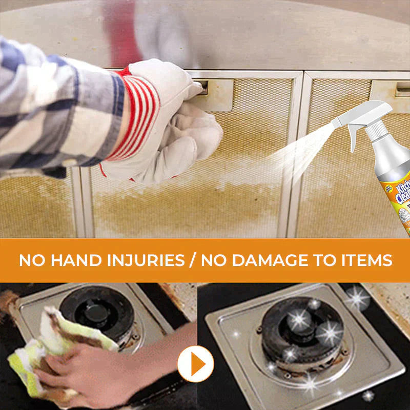 Kitchen Foam Cleaner Powerful Grease Remover For Sparkling Surfaces