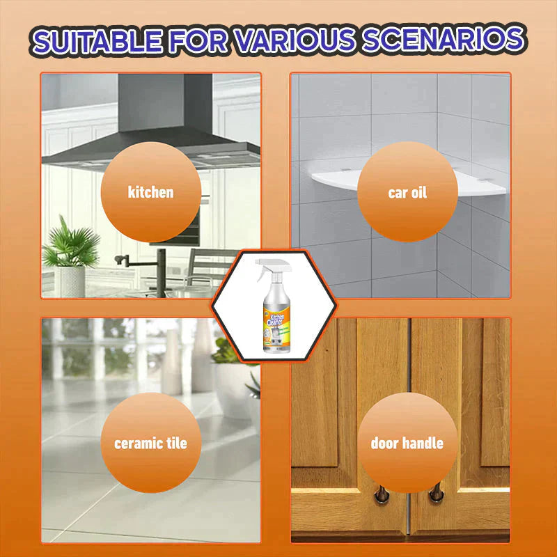Kitchen Foam Cleaner Powerful Grease Remover For Sparkling Surfaces
