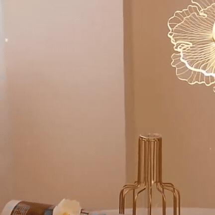 Windmill Sunflower LED Crystal Table Lamp Decorative Bedside Light