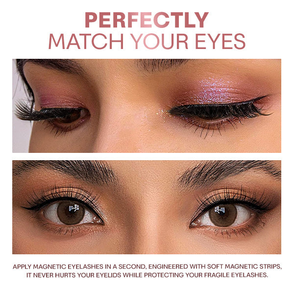 Flawless Magnetic Eyelashes Lightweight Reusable Natural Look