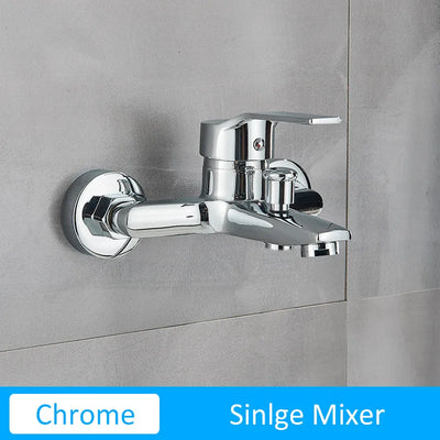 Quyanre Matte Black Bathroom Shower Faucet Tub Mixer Hot Cold Water