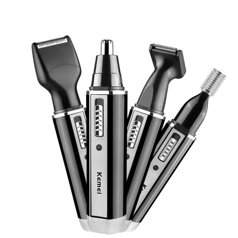 Men's Nose And Ear Trimmer Electric Rechargeable Beard Grooming Tool