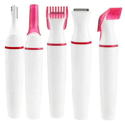 5 In 1 Women Hair Removal Device For Face Underarm Bikini Areas