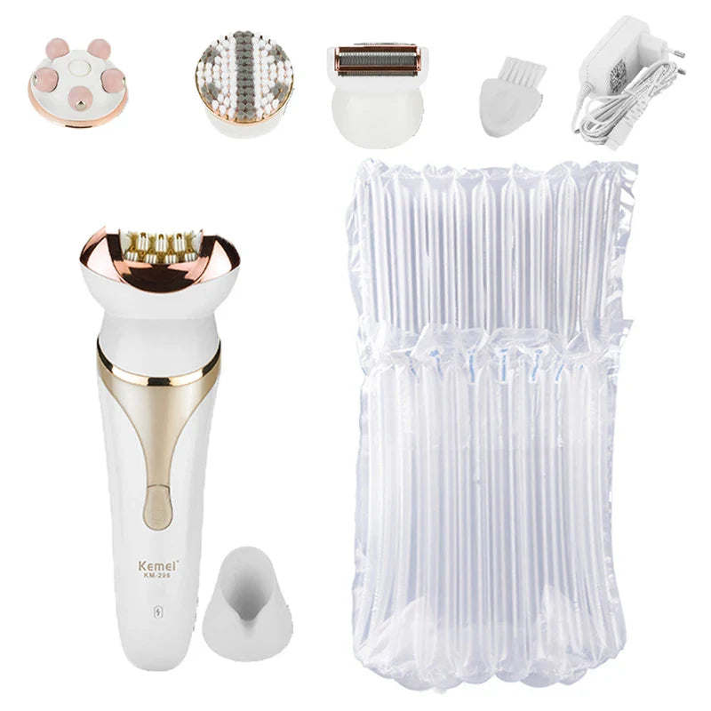 Women Electric Epilator 4in1 Facial Body Shaver Bikini Trimmer