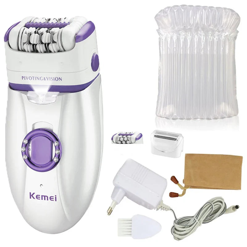 Electric Women Epilator Hair Removal Shaver For Legs Body Lip