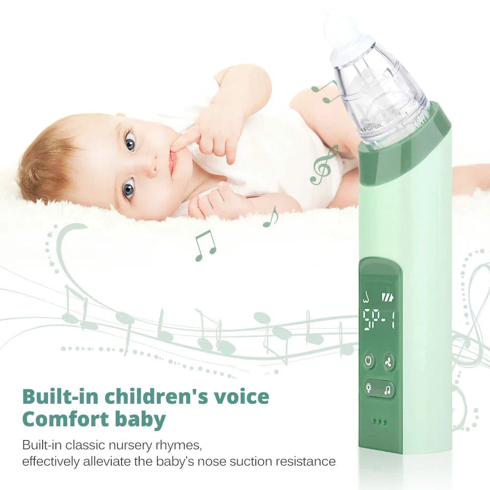Baby Nasal Aspirator Adjustable Suction Infant Safe Nose Cleaner