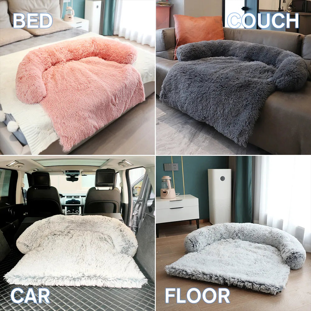 Calming Pet Sofa Protector Soft Durable Cover For Furniture