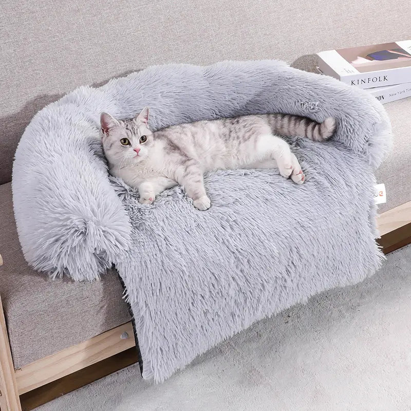 Calming Pet Sofa Protector Soft Durable Cover For Furniture
