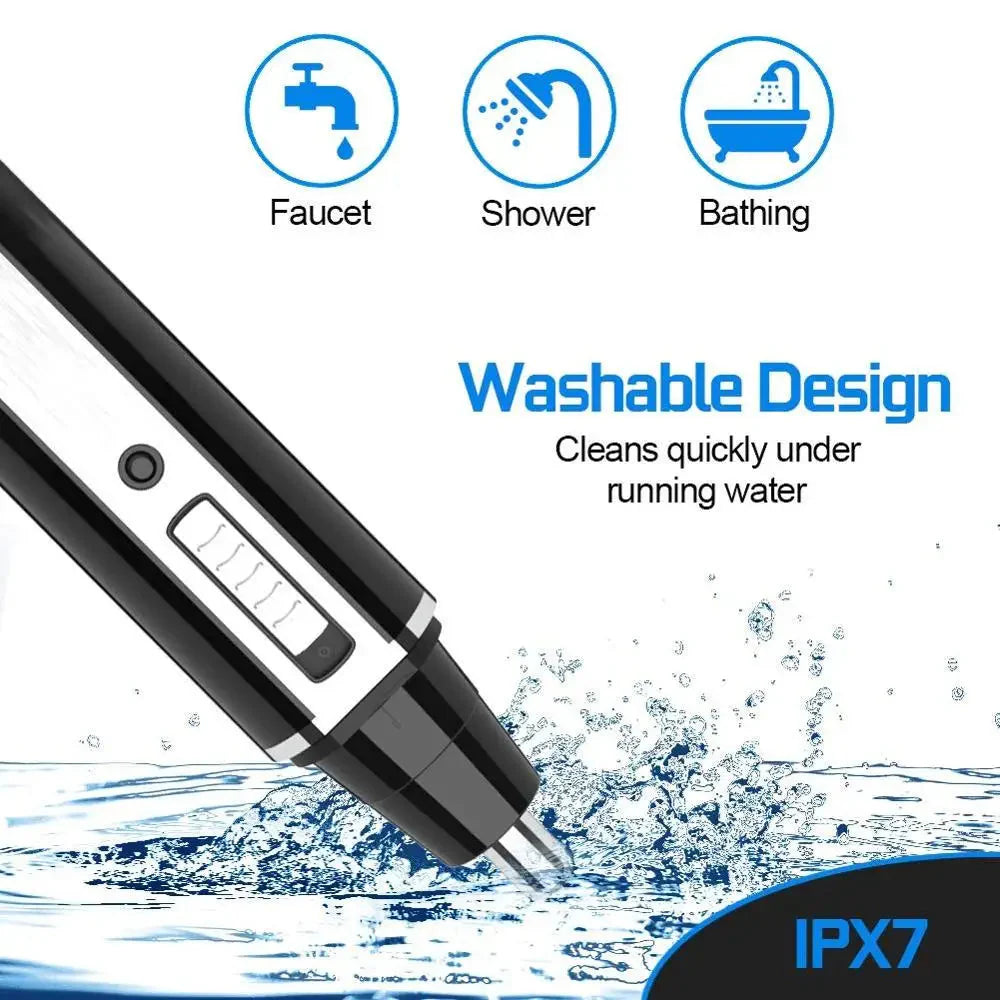 Men's Nose And Ear Trimmer Electric Rechargeable Beard Grooming Tool