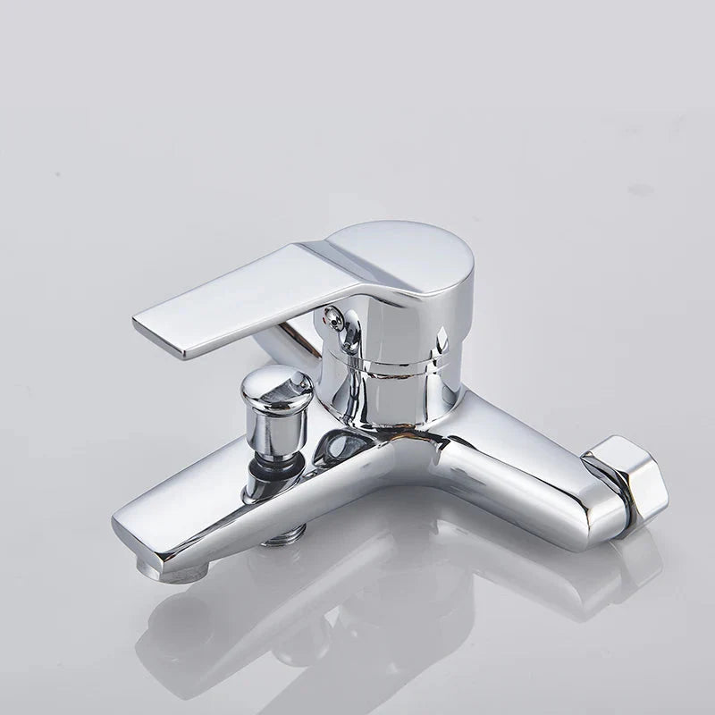 Quyanre Matte Black Bathroom Shower Faucet Tub Mixer Hot Cold Water
