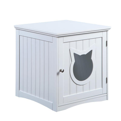 Nightstand Pet House Cozy Wooden Bed With Storage Space