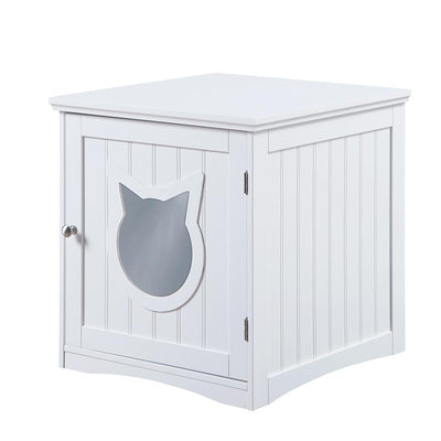 Nightstand Pet House Cozy Wooden Bed With Storage Space