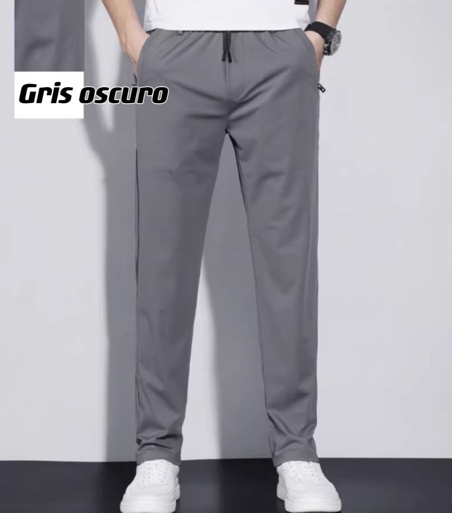 Men's Summer Sports Pants Lightweight Ice Silk Breathable Fitness Wear
