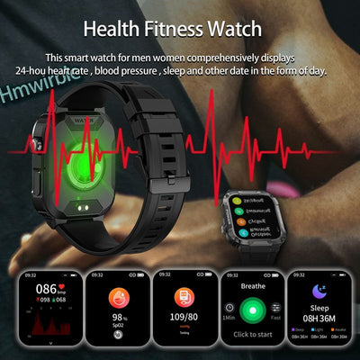 Perfectionist Military Smartwatch Tactical Fitness Activity Tracker