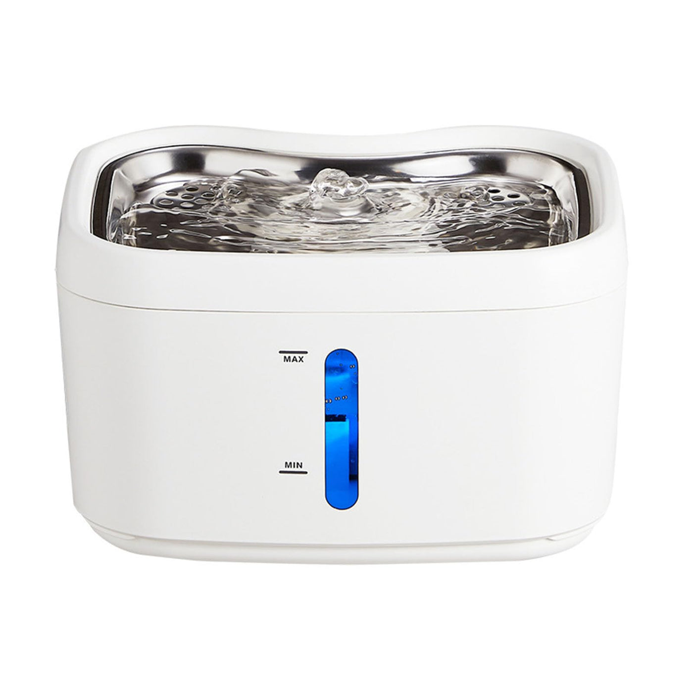 Wireless Cat Water Fountain With Motion Sensor Stainless Steel Tray