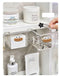 Acrylic Makeup Organizer Pull-Out Space Saving Cotton Swab Holder