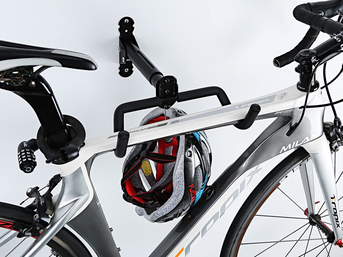 Bike Wall Mount Rack Foldable Bicycle Hanger With Rim Protection