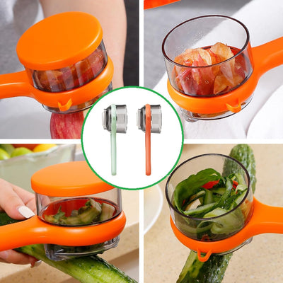 Stainless Steel Vegetable Peeling Knife With Non Slip Handle Storage