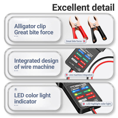 Multi-function Car 12V Battery Tester With Accurate Diagnostics